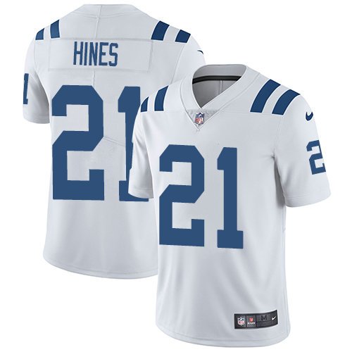 Youth Nike Colts 21 Nyheim Hines White Stitched NFL Vapor Untouchable Limited Jersey inbean