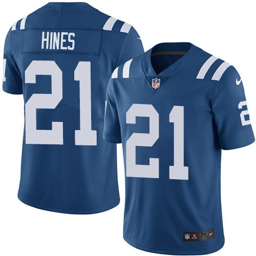 Youth Nike Colts 21 Nyheim Hines Royal Blue Team Color Stitched NFL Vapor Untouchable Limited Jersey inbean