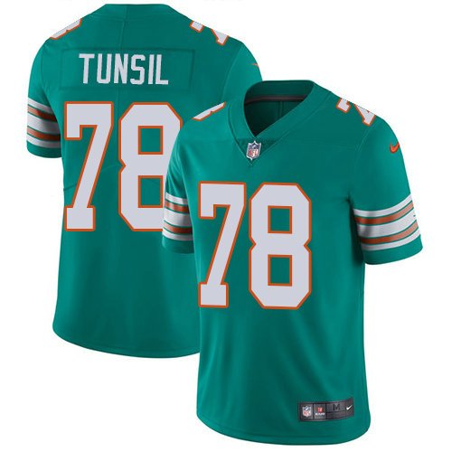 Youth Nike Dolphins 78 Laremy Tunsil Aqua Green Alternate Stitched NFL Vapor Untouchable Limited Jersey inbean