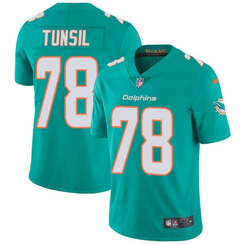 Youth Nike Dolphins 78 Laremy Tunsil Aqua Green Team Color Stitched NFL Vapor Untouchable Limited Jersey inbean