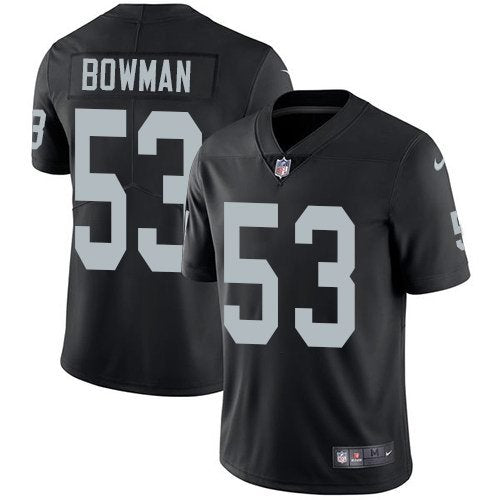 Youth Nike Oakland Raiders 53 NaVorro Bowman Black Team Color Stitched NFL Vapor Untouchable Limited Jersey inbean