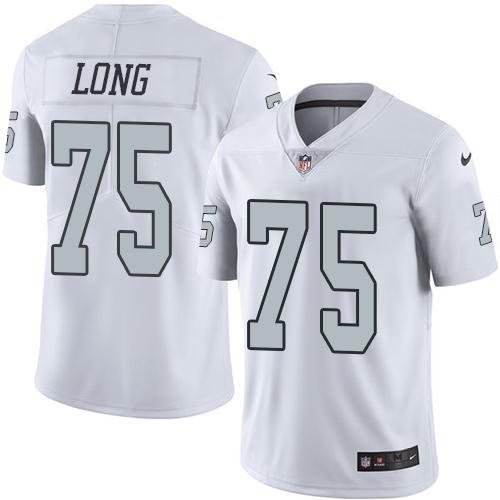 Youth Nike Oakland Raiders 75 Howie Long White Stitched NFL Limited Rush Jersey inbean