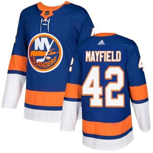 Youth New York Islanders #42 Scott Mayfield Adidas Royal Blue Home Authentic NHL Jersey inbean