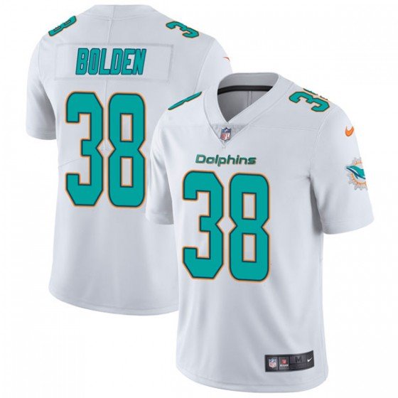 Youth Miami Dolphins #38 Brandon Bolden Nike limited Vapor Untouchable White Jersey inbean