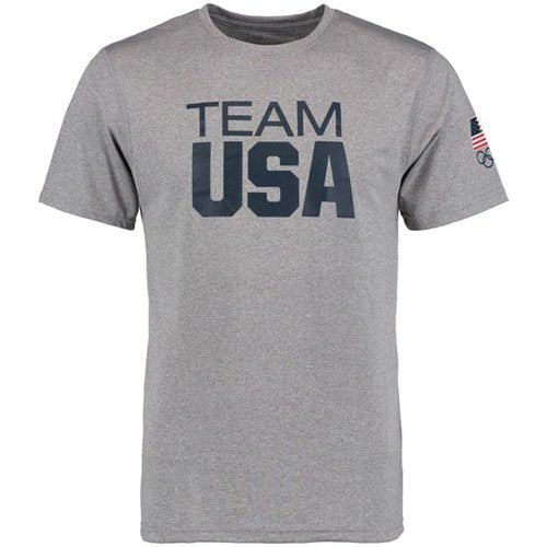 Team USA Coast to Coast Performance T-Shirt Heather Grey inbean