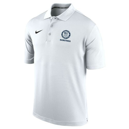 Team USA Nike Basketball Varsity Performance Polo White inbean