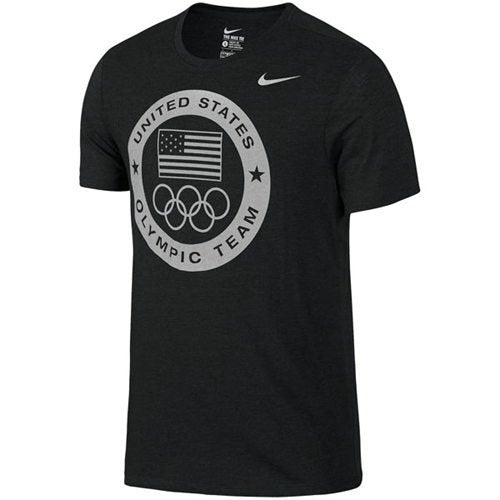 Team USA Nike Dri-Blend Logo Performance T-Shirt Charcoal inbean