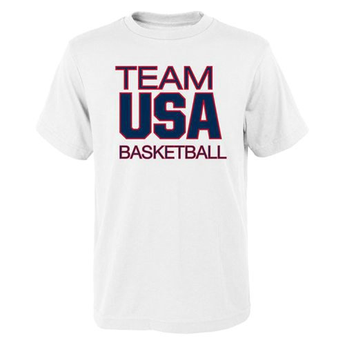 Team USA Basketball Pride for National Governing Body T-Shirt White inbean