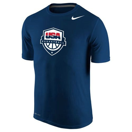 Team USA Nike Basketball Legend 2.0 Performance T-Shirt Navy inbean