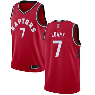 Youth Toronto Raptors #7 Kyle Lowry Red NBA Swingman Icon Edition Jersey inbean