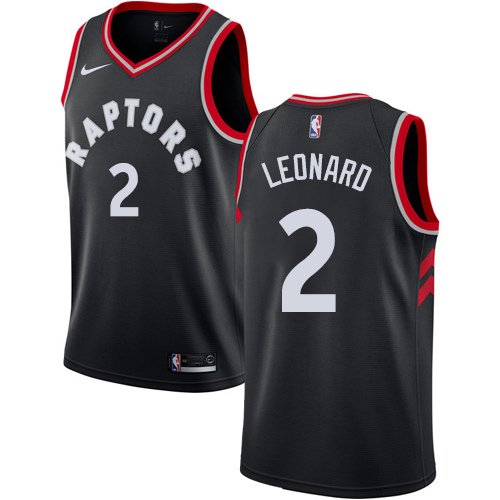 Youth Toronto Raptors #2 Kawhi Leonard Black NBA Swingman Statement Edition Jersey inbean