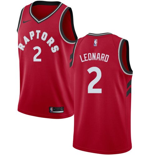 Youth Toronto Raptors #2 Kawhi Leonard Red NBA Swingman Icon Edition Jersey inbean