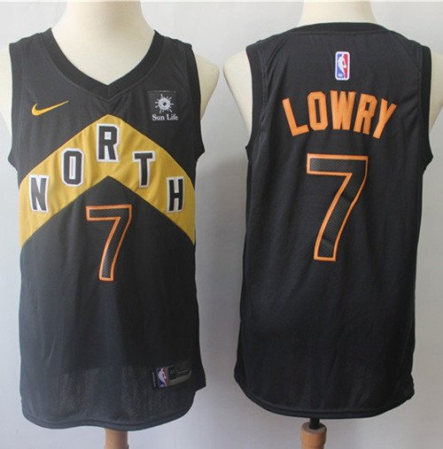 Youth Toronto Raptors #7 Kyle Lowry Black NBA Swingman City Edition Jersey inbean