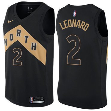 Youth Toronto Raptors #2 Kawhi Leonard Black NBA Swingman City Edition Jersey inbean