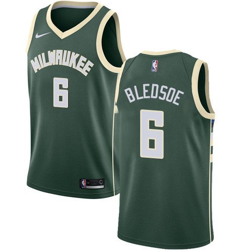 Youth Milwaukee Bucks #6 Eric Bledsoe Green Basketball Swingman Icon Edition Jersey inbean