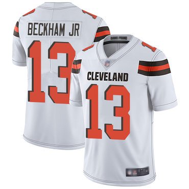 Youth Nike Cleveland Browns #13 Odell Beckham Jr White Vapor Untouchable Limited Jersey inbean