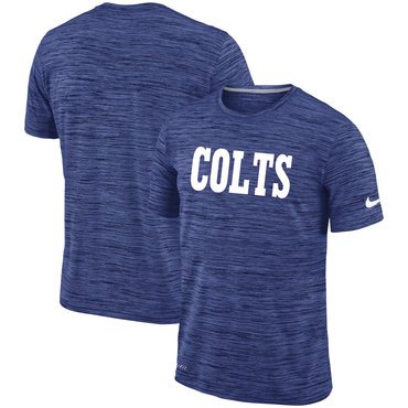 Men's Indianapolis Colts Nike Royal Velocity Performance T-Shirt inbean