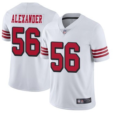 49ers #56 Kwon Alexander White Rush Youth Stitched Football Vapor Untouchable Limited Jersey inbean