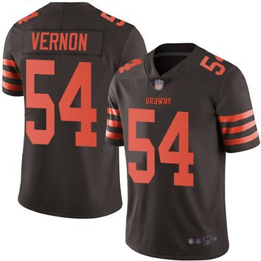 Browns #54 Olivier Vernon Brown Youth Stitched Football Limited Rush Jersey inbean