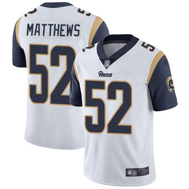 Rams #52 Clay Matthews White Youth Stitched Football Vapor Untouchable Limited Jersey inbean