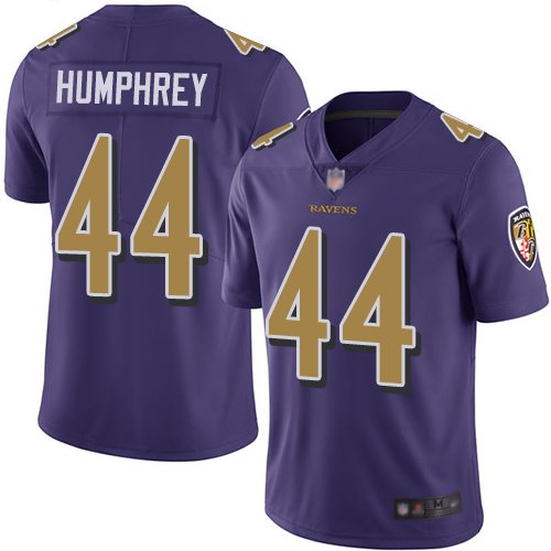 Ravens #44 Marlon Humphrey Purple Youth Stitched Football Limited Rush Jersey inbean