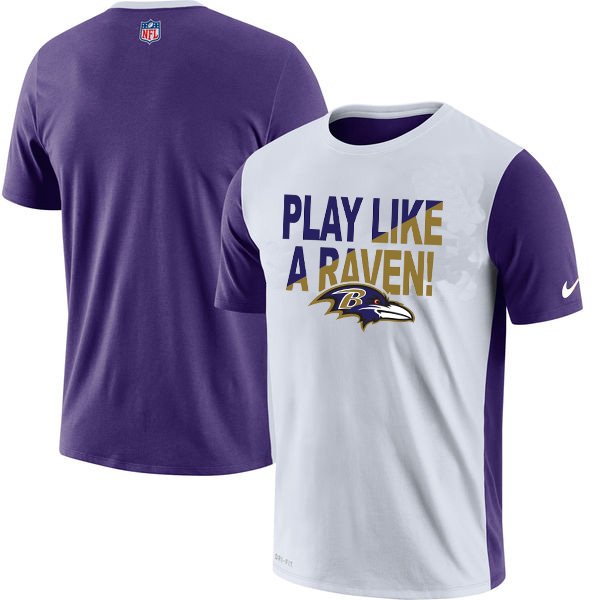 Baltimore Ravens Nike Performance T Shirt White inbean