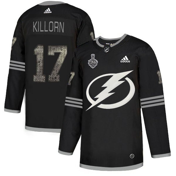 Adidas Lightning #17 Alex Killorn Black Authentic Classic 2020 Stanley Cup Final Stitched NHL Jersey inbean