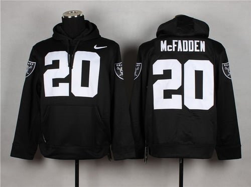 Nike Oakland Raiders #20 Darren McFadden Black Hoodie inbean