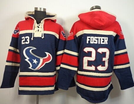 Houston Texans #23 Arian Foster 2014 Blue Hoodie inbean