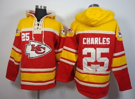 Kansas City Chiefs #25 Jamaal Charles 2014 Red Hoodie inbean