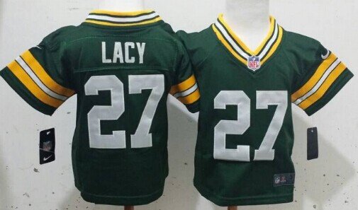 Nike Green Bay Packers #27 Eddie Lacy Green Toddlers Jersey inbean