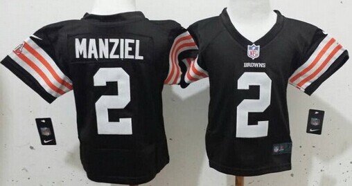 Nike Cleveland Browns #2 Johnny Manziel Brown Toddlers Jersey inbean