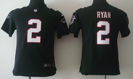 Nike Atlanta Falcons #2 Matt Ryan Black Game Kids Jersey inbean