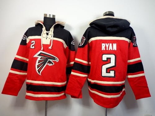 Atlanta Falcons #2 Matt Ryan 2014 Red Hoodie inbean