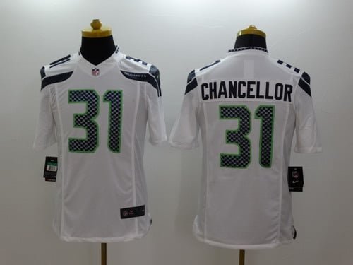 Nike Seattle Seahawks #31 Kam Chancellor White Limited Jersey inbean