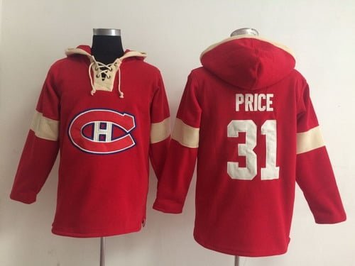 2014 Old Time Hockey Montreal Canadiens #31 Carey Price Red Hoodie inbean