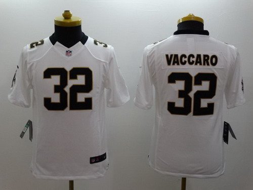 Nike New Orleans Saints #32 Kenny Vaccaro White Limited Kids Jersey inbean