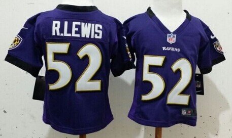 Nike Baltimore Ravens #52 Ray Lewis Purple Toddlers Jersey inbean