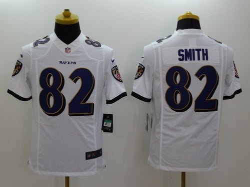 Nike Baltimore Ravens #82 Torrey Smith 2013 White Limited Jersey inbean