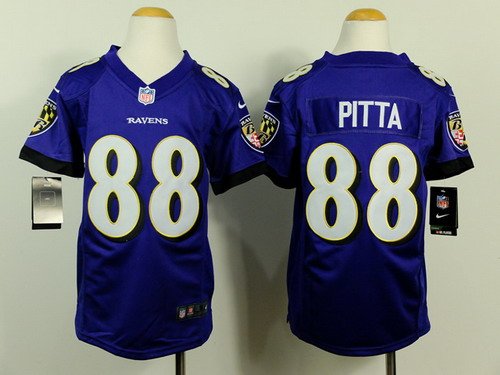 Nike Baltimore Ravens #88 Dennis Pitta 2013 Purple Game Kids Jersey inbean