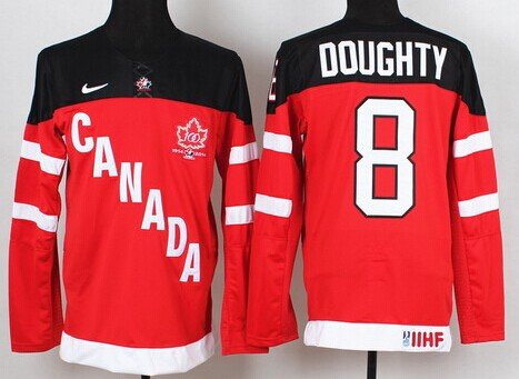 2014/15 Team Canada #8 Drew Doughty Red 100TH Jersey inbean