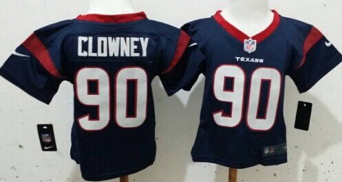 Nike Houston Texans #90 Jadeveon Clowney Blue Toddlers Jersey inbean