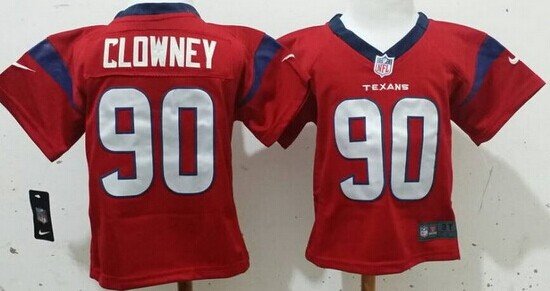 Nike Houston Texans #90 Jadeveon Clowney Red Toddlers Jersey inbean