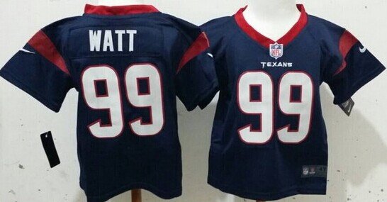 Nike Houston Texans #99 J.J. Watt Blue Toddlers Jersey inbean