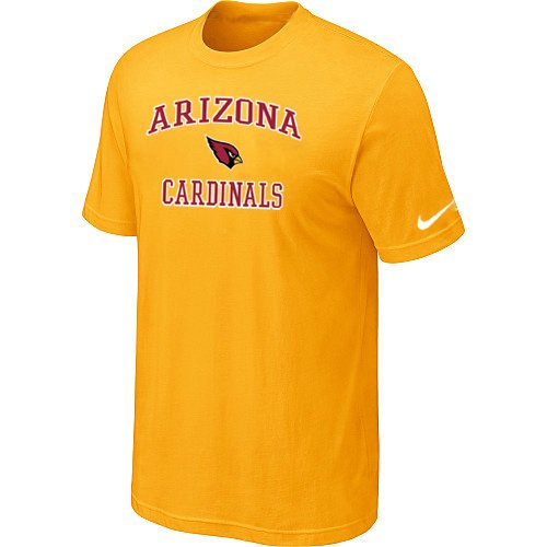 Arizona Cardinals Heart & Soul T-Shirt Yellow inbean