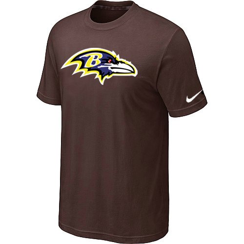 Baltimore Ravens Sideline Legend Authentic Logo T-Shirt Brown inbean