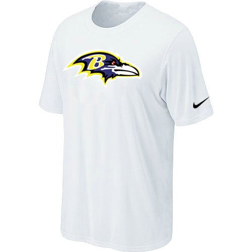 Baltimore Ravens Sideline Legend Authentic Logo T-Shirt White inbean