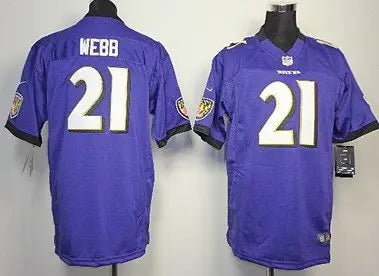 Nike Baltimore Ravens #21 Lardarius Webb Purple Game Kids Jersey inbean