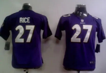 Nike Baltimore Ravens #27 Ray Rice Purple Game Kids Jersey inbean