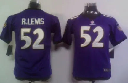 Nike Baltimore Ravens #52 Ray Lewis Purple Game Kids Jersey inbean